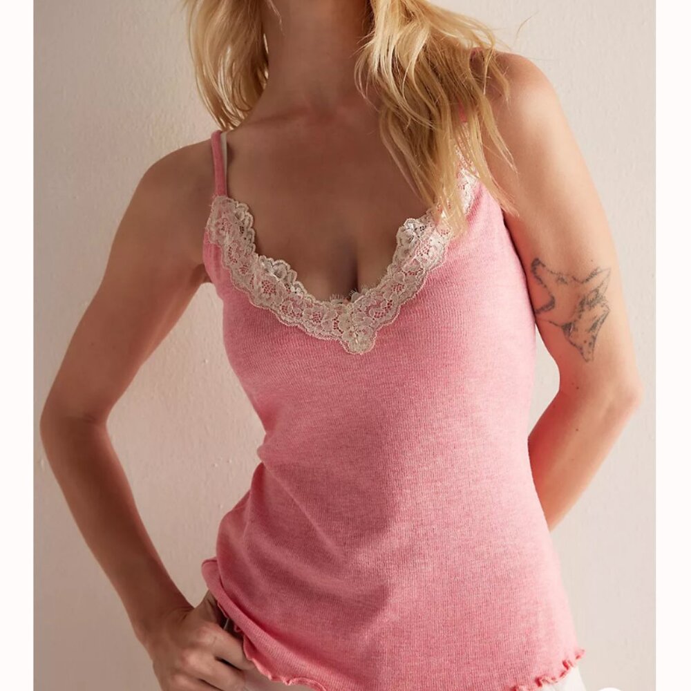 Free People Oh My Darling tank in pink